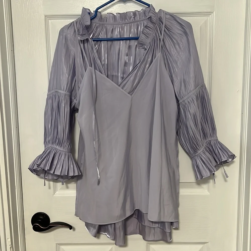 Cinq A Sept Phyllis Gathered Blouse - Picture 13 of 15